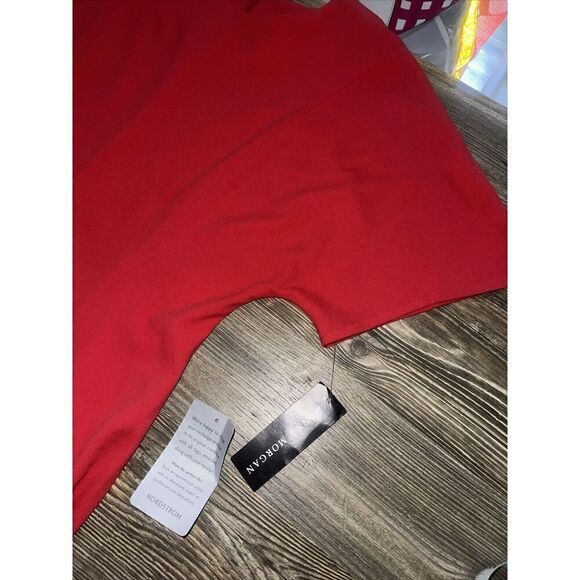 Donna Morgan Midi Red Dress. Size 12. Polyester And Spandex. NWT. 6 - Picture 2 of 10